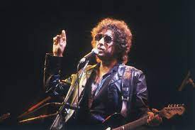 Bob Dylan performing live